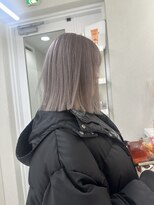 ガガ 心斎橋(GAGA)&nbsp;イメチェン◎ペールベージュ大人ガーリーハッシュカット