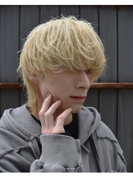 フリーク バーバーショップ 都島店(FREAK BARBER SHOP) ハイトーン マッシュウルフ モテツーブロック