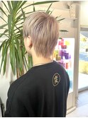 メンズ×ミルクティーベージュ1