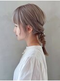 くすみベージュ秋色オリーブカラー_ba515342
