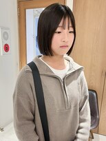 ラミエ バイ メルト 吉祥寺(lamie by melt)&nbsp;"久保田"切りっぱなしタッセルボブストレートヘアシースルー