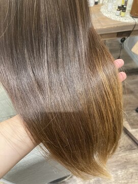 ユーリカ リチェルコ 四天王寺前夕陽ケ丘店 髪質改善カラー/ハイライトベージュ