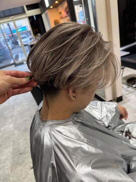 エイチ(H) xメンズバレイヤージュ/ブルーブラック/韓国マッシュ