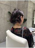 大人ボブパーマ