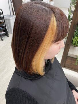 ガーデン 西川田店(garden) インナーカラー/インナーベージュ/フレーミングカラー