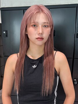 アルバム 銀座(ALBUM GINZA) 前髪カットブリーチロングダブルカラー_F1149