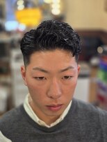 アパッシュ 春光本店(Apache) サイドパート×ショートウェーブパーマ