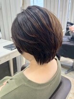 ガーデン 西川田店(garden)&nbsp;宇都宮ショートヘア顔周りカット白髪ぼかしハイライト白髪染め