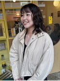 〈浅草 半個室〉ミディアムパーマ