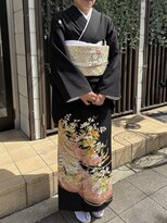 ラフテル(RAFTEL) 新郎新婦母のための上品黒留袖スタイル