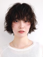 テクネ 天神大名(techne)&nbsp;天神大名今泉ボブミディアムパーマ小顔レイヤー顔まわりカット