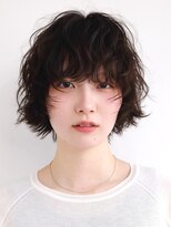 テクネ 天神大名(techne) 天神大名今泉ボブミディアムパーマ小顔レイヤー顔まわりカット