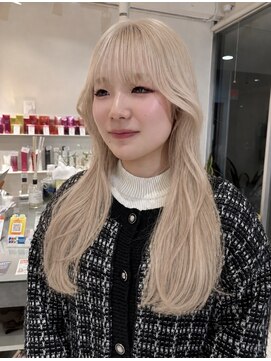 ステラ ヘア デザイン サロン(STELLA hair design salon) 抜きっぱなしブロンド×ロング【浅野】