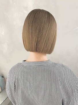 フォト 新宿三丁目(foto) 小顔黒髪オリーブグレーココアベージュボブ髪質改善ブリーチ新宿