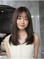 マウル トーキョー 銀座(MAEUL TOKYO) 卵型似合わせレイヤーカット ミルクブラウン 【銀座】
