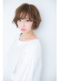 大人かわいい♪ゆるふわ小顔フレンチボブZ戸頭30代40代50代