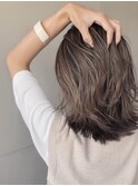 ハイライト/グレージュ/ロブ/デザインカラー 川崎 朋弥
