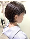 丸みショートインナーカラー♪