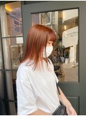 【ブリーチなし】オレンジベージュ