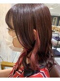 インナーカラー×ピンク