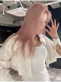 my45_ペールピンク/大人かっこいい/Wカラー/ブリーチオンカラー