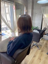 エルド(eld) 外はねボブ×フォギーベージュ　30 40 50代　大人かわいい