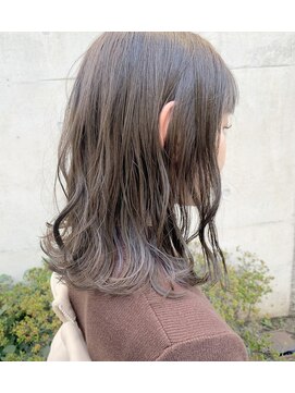 メゾンアクア 表参道(Maison ACQUA) ブリーチなしカラー　透明感　グレージュ