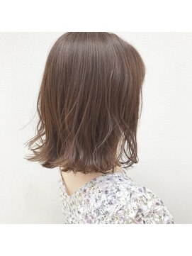 アフターニュース 新潟(afternews) ミディアムボブ×ベージュブラウン×透明感