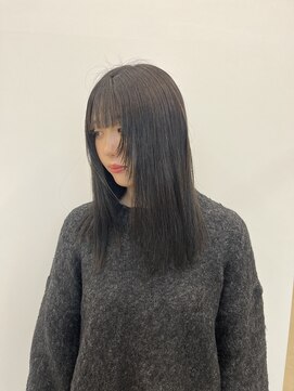 ビーヒアナウ N゜03 金沢駅西店(BE HERE NOW) 【olive greige/縮毛矯正/顔まわりカット/顔まわりレイヤー】