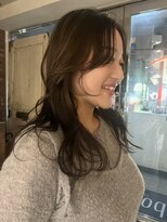 キャロルガーデンズ ボコカ 表参道(Carroll Gardens bococa)&nbsp;ブリーチなしアッシュブラウン/顔周りカット/カット【riNa担当】