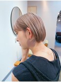 地毛風カラー/ナチュラルレイヤーカット/ショートボブ[船橋]