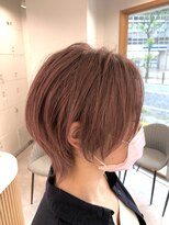 シアン 橋本店(Shian)&nbsp;ピンクベージュ　ショートウルフ