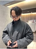 【メンズ】 ナチュラルセンターパート