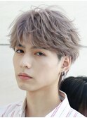 ニュアンスパーマ韓国ヘアセンターパートビジネススタイル