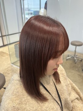 ビーヒアナウ 金沢県庁店(BE HERE NOW) オレンジブラウン/髪質改善