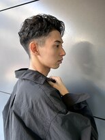 トルネード(TORNADO) フェード 刈り上げカットパーマ アップバング ワイルド S1215