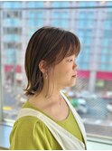 【ハイライト+インナーカラー+ミディアムスタイル】