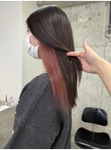 インナーカラー ピンク 推しカラー 表参道