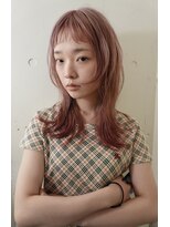 レコ 渋谷(LECO)&nbsp;ベビーライトピンクハイトーンケアブリーチロングレイヤー