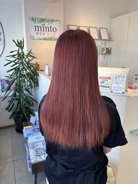 ミント(minto) ピンクブラウン/ダブルカラー