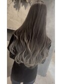 シルバーグラデーションカラーダブルカラーケアブリーチ