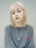 ギークス(GEEKS) 【GEEKS渋谷】ブロンドベージュ/冬カラー/ハッシュカット/ウルフ