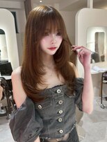 アイトーキョー 名古屋名駅(AI TOKYO)&nbsp;レイヤーカット/ブラウン/艶髪/ブリーチ/顔周り/[名古屋/名駅]