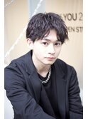濡れ感スパイラル髪型束感渋谷メンズ