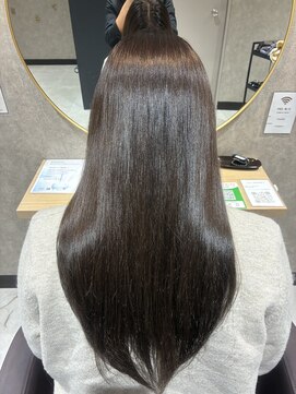 エフ 西大寺(ef) 艶髪グレージュ/髪質改善/髪質改善縮毛矯正