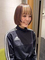 ピークアブー 銀座中央通り(PEEK-A-BOO)&nbsp;ライン感ボブ×シースルーバング