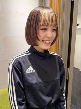 ピークアブー 銀座中央通り(PEEK-A-BOO) ライン感ボブ×シースルーバング