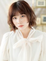 カバーヘア ブリス 北浦和(COVER HAIR bliss)&nbsp;顔周りカットハッシュボブウルフミディアムh4北浦和20代30代40代