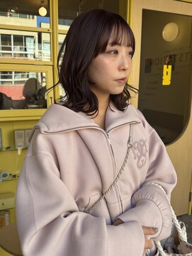 ヒントステーション(HINTSTATION) 〈浅草 半個室〉ピンクブラウン×ミディアムレイヤー