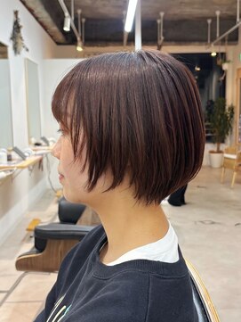トト 船橋店(toto.) ☆ココアベージュ小顔オリーブグレークラゲヘアーショート[船橋]